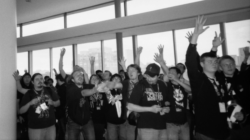 Illustration for article titled Remembering PAX East, in Splashes of Black and White